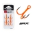 Крючки тройники Lucky John Orange (BKK) UV LJH201 №4, 6 шт.