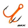 Крючки тройники Lucky John Orange (BKK) UV LJH201 №4, 6 шт.